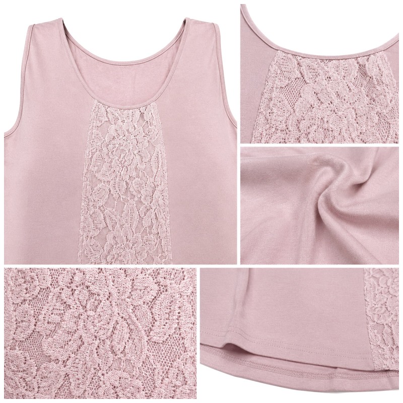 Sleeveless Nightdress with Central...