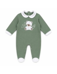Tutina neonato ricamata in caldo cotone - LJ44451VV- Les Jolies