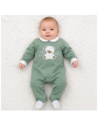 Tutina neonato ricamata in caldo cotone - LJ44451VV- Les Jolies