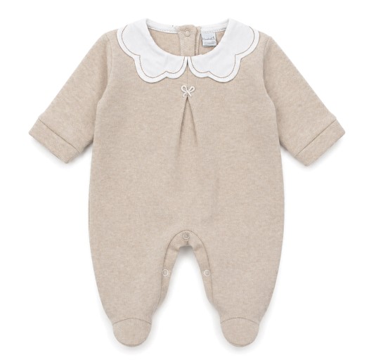 Winter baby girl outfit set K222BG with sleepsuit, hat and blanket Made in Italy 2