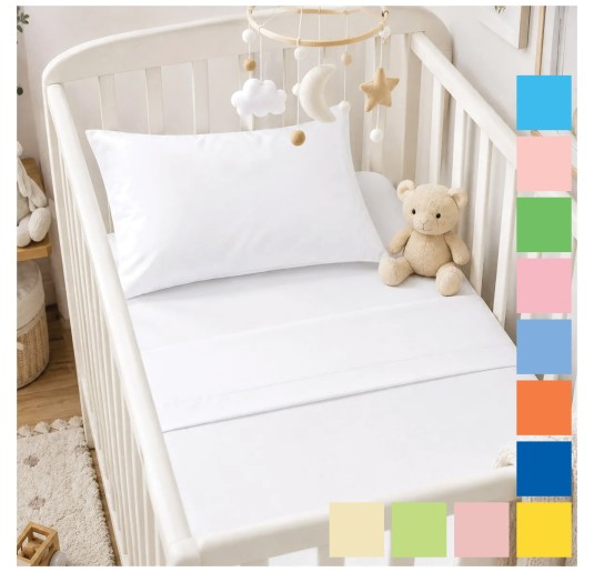 Monocolore baby - Set lenzuola culla lettino Corredo Italiano®
