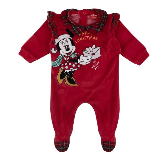Minnie "Happy Christmas" - Tutina in ciniglia natalizia Disney WQ3092