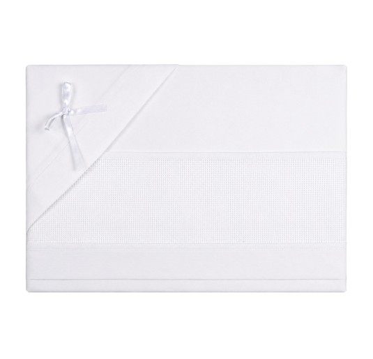 Sheet set for crib and pram to be embroidered - CI1305PQB...