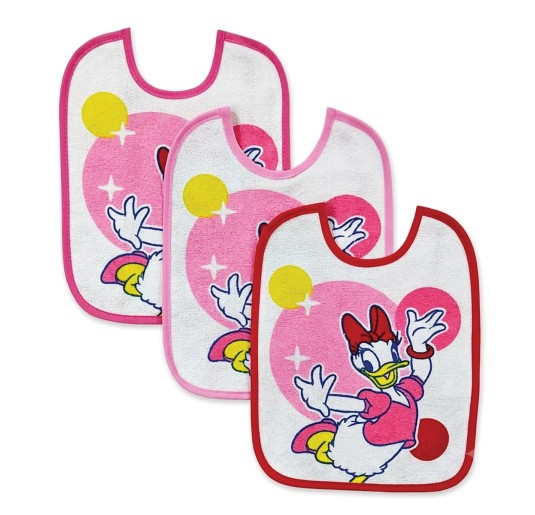 3 bibs set no stain - Daisy Duck F9549 - Disney