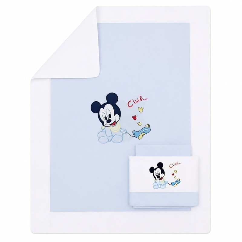 Embroidered Baby Cot Bedding Set –...