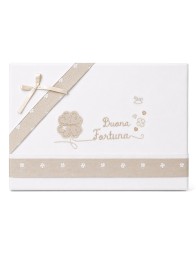 Next to Me sheet set in pure cotton with Good Luck clover embroidery