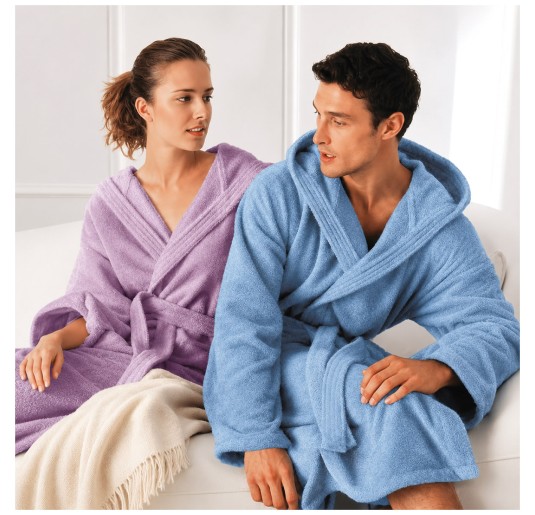 Viareggio - bathrobe with hood and side pockets - Gabel