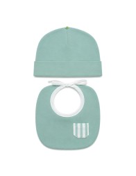 Set cappellino neonato in cotone con bavaglino Klaiadi K192BC