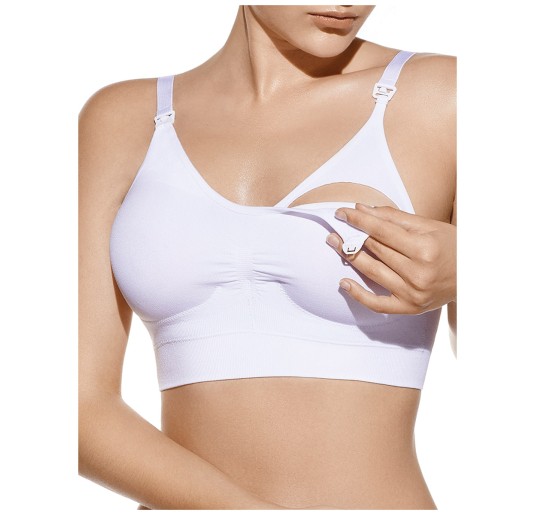 Jana nursing bra in white with preformed cups