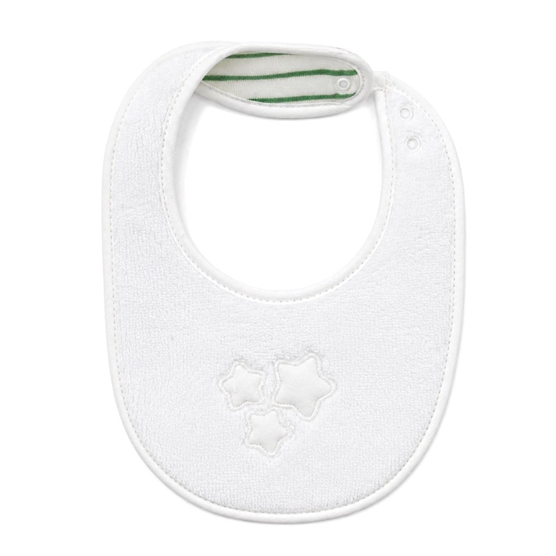 Newborn winter coming-home set Green Stars Coccode' - bib