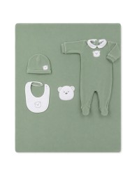 Set Corredino Neonato prima uscita invernale - Green Bear - Coccode'