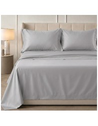 Double bed sheet set in cotton sateen – Satin – Corredo Italiano
