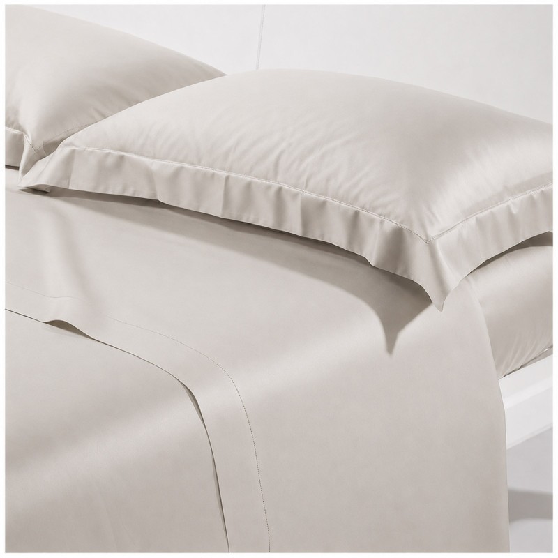 Double bed sheet set in cotton sateen...