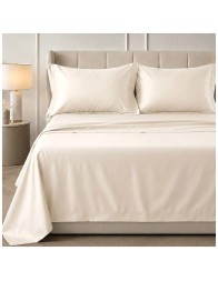 Double bed sheet set in cotton sateen – Satin – Corredo Italiano