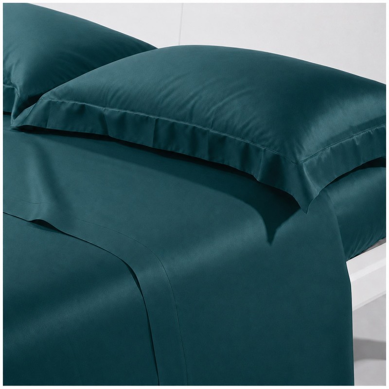 Double bed sheet set in cotton sateen...