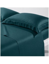 Set lenzuola matrimoniale in raso di cotone e orlo a giorno - Satin - Corredo Italiano