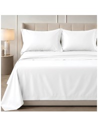 Double bed sheet set in cotton sateen – Satin – Corredo Italiano