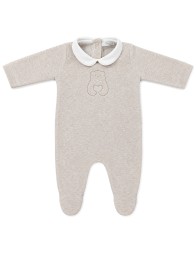 copy of Embroidered Chenille Baby Sleepsuit - Green Bear - Coccode' Firenze