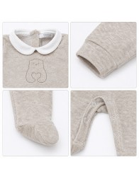 copy of Embroidered Chenille Baby Sleepsuit - Green Bear - Coccode' Firenze