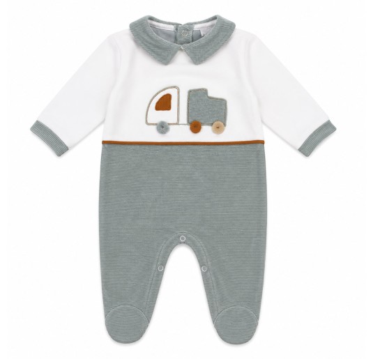 Embroidered Chenille Onesie with Collar - TU6470 - Le Chicche