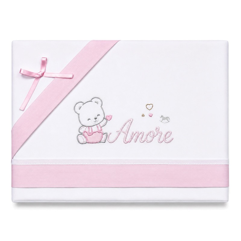 Embroidered Baby Cot Sheet Set -...