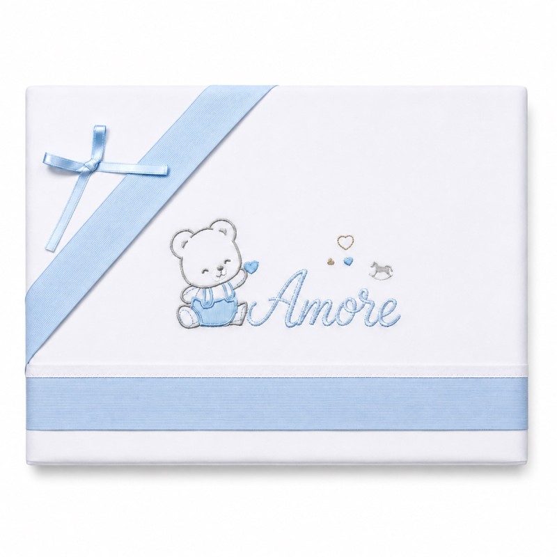 Embroidered Baby Cot Sheet Set -...