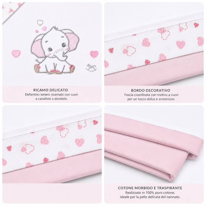 Embroidered Baby Cot Sheet Set –...