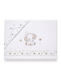 Cradle and Pram Sheet Set - Elephant - Mio Piccolo