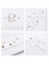 Cradle and Pram Sheet Set - Elephant - Mio Piccolo