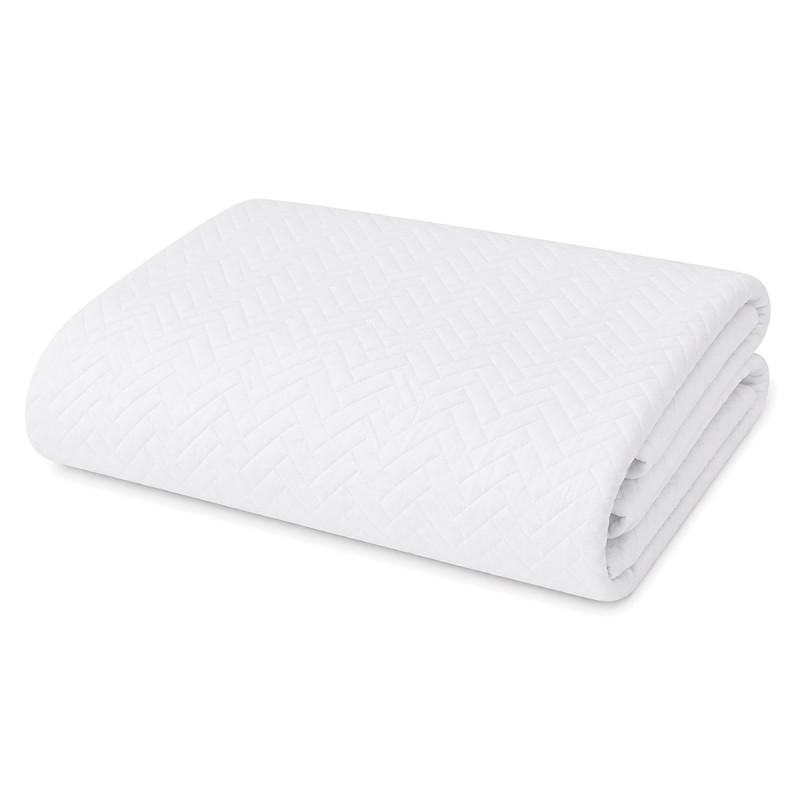 Double quilted bedspread in pure...
