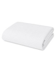 Double quilted bedspread in pure cotton satin - Elegance - Corredo Italiano