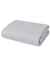 Double quilted bedspread in pure cotton satin - Elegance - Corredo Italiano