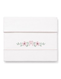 Set lenzuola culla ricamato Fiorellini Coccode' Firenze