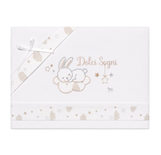 Cradle and Pram Sheet Set - Bunny - Mio Piccolo