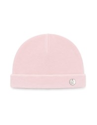 Cappellino neonata in ciniglia rosa - C64700R - Coccode' Firenze