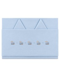 Cradle and Pram Sheet Set – Train LC03389 – La Fatina