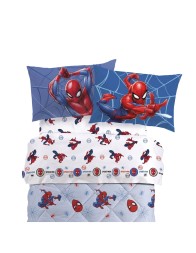 Single Bed Cotton Sheet Set – Spiderman Super Web – Marvel Caleffi