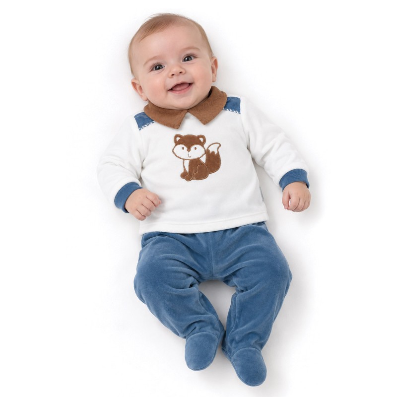 Velour Sleepsuit 2 pieces with...