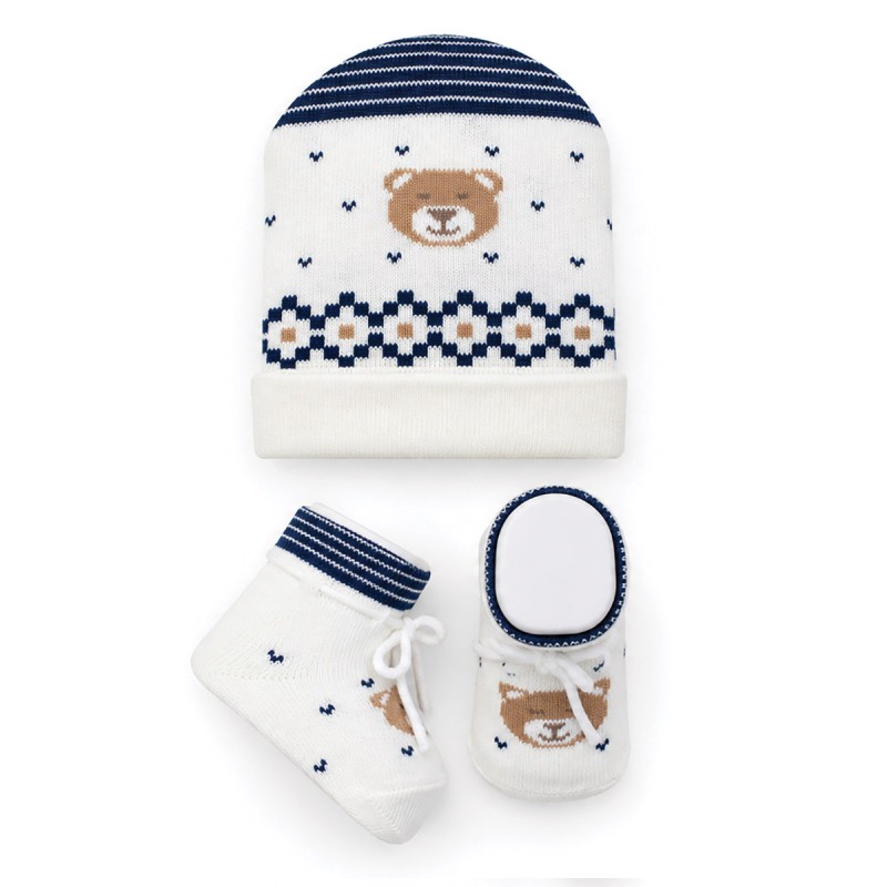 Cap with Shoes in warm cotton -...