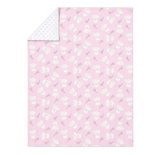 Double-sided baby crib blanket in soft pile by Nazareno Gabrielli 2
