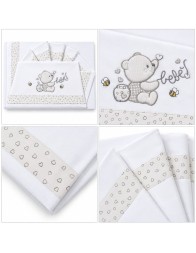 Cot baby cot sheet set in cotton with fitted sheet for a 60x130 cm mattress