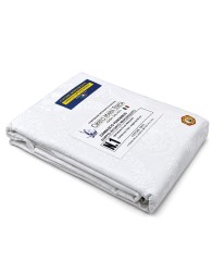 Panormus damask mattress cover in mercerized double-twisted cotton