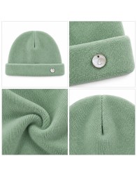 Baby Boy Sage Green Chenille Hat - C64700V - Coccode’ Firenze