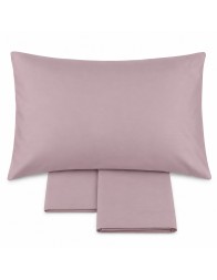 Solid color pure cotton sheet set for baby cot bed - Monocolore Baby - Corredo Italiano
