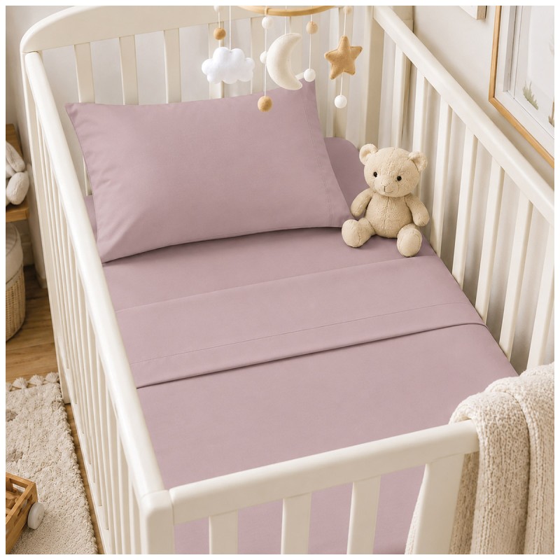 Solid color pure cotton sheet set for...
