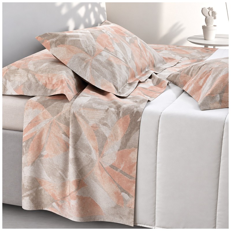 Ofelia Gabel double bed sheet set Made in Italy with floral print