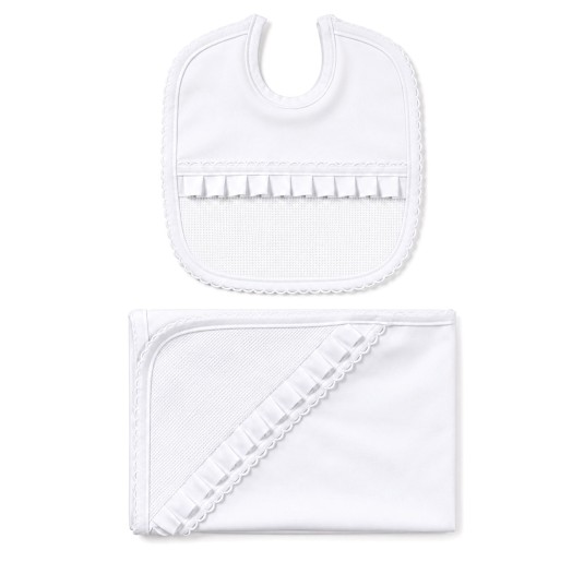 Newborns Set with Embroiderable Bib and Blanket – CJT09 –...