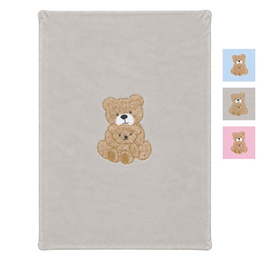 Fleece Soft Pile Blanket for Cot – Teddy Bears – Nazareno Gabrielli