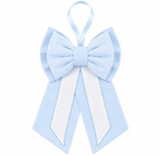 Birth bow with aida cloth to embroider - 045AZ - Corredo...