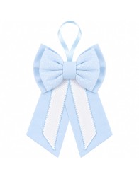 Birth bow with aida cloth to embroider - 045AZ - Corredo Italiano